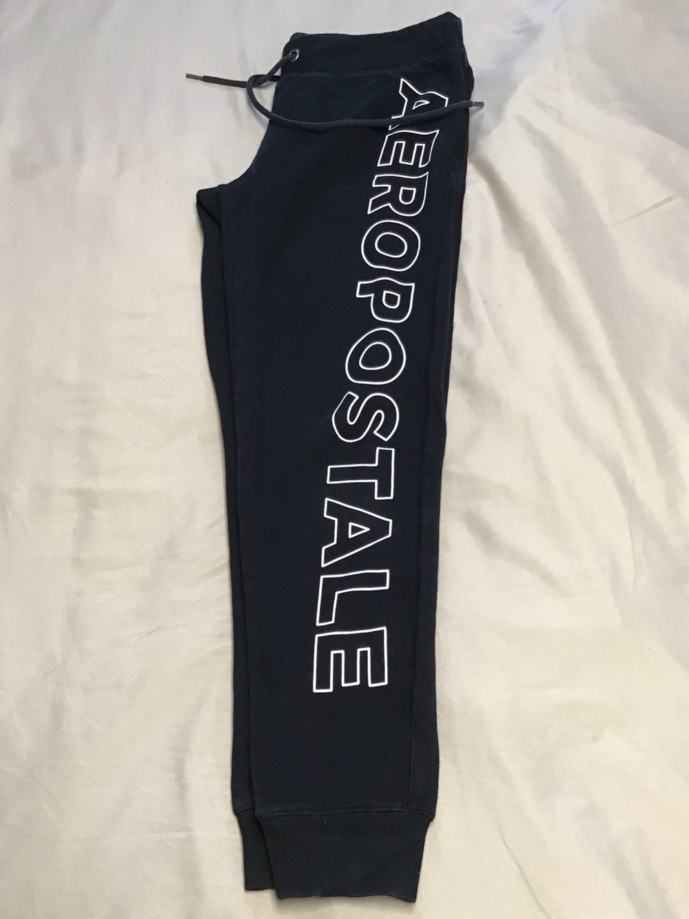 Aeropostale Black Joggers with White Logo